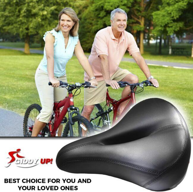 This image is for promoting Giddy Up Comfortable Saddle for you and your loved ones.