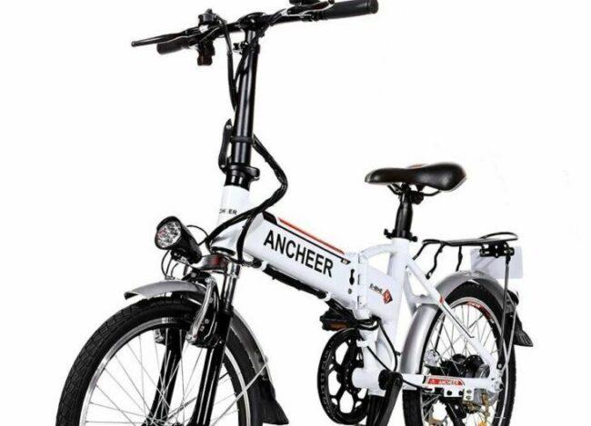 ANCHEER Power Plus Folding Electric Bike as model #10 Cheap Road Bikes for sale