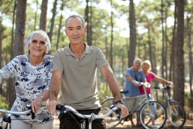 Seniors can cycle to meet friends