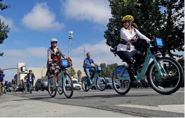 Biking to work as the featured image for LECTRIC XP Folding E-Bike Post.