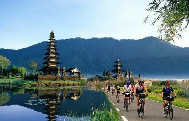 Biking in Bali as the featured image for EUNORAU FAT-AWD - The Best Affordable All Terrain E-Bike post.