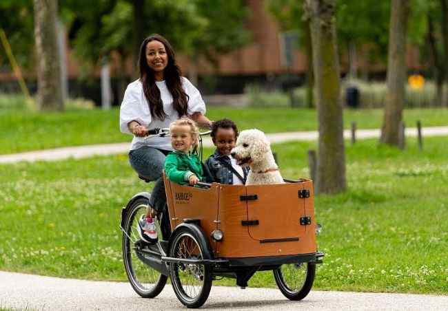 Front Load family e-trike is the best hangouts with kids because it is safer and more relax for kids.
