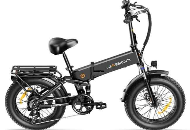 JAISON X-hunter ultimate e-bike with a 1400W motor, 624Wh battery, full suspension and high load capacity of 480Ibs.