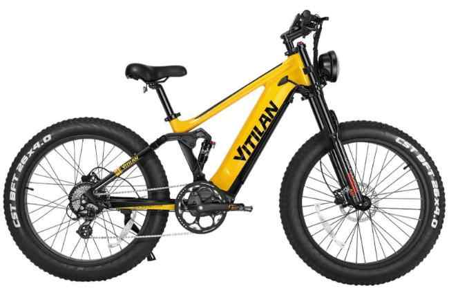 Conquer Big Bear Lake's toughest climbs and diverse terrains in comfort and style with the VITILAN T7 full suspension mountain e-bike.