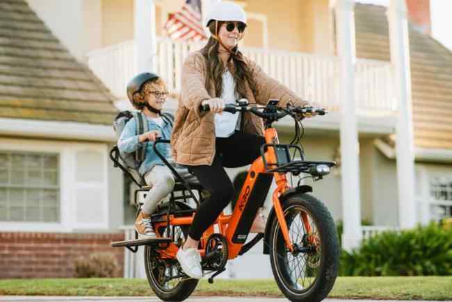 The KBO Ranger Cargo e-bike has been made specifically for family adventures like this, so don't worry about conquering the terrain in Davis.