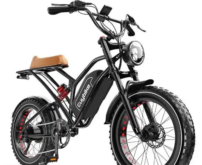 EUY S4 Moped E-bike is powerful, long-range, fast and comfortable so you can commute and explore any California's city diverse terrain with ease.  