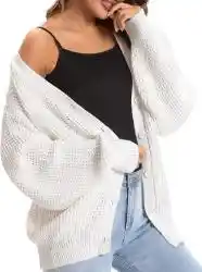 Relaxed fit, comfortable soft knit cardigan. Simple design,100% pure cotton, lightweight, enough to wear one in spring, summer and fall.